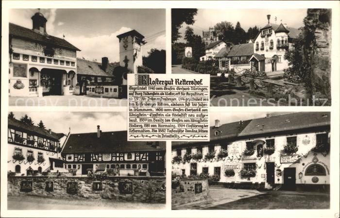 Koenigstein Taunus Klostergut Rettershof mit Reitschule und Cafe zum froehlichen