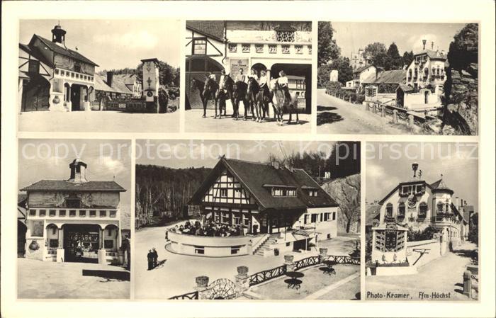 Koenigstein Taunus Klostergut Rettershof mit Reitschule und Cafe zum froehlichen