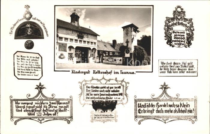 Koenigstein Taunus Klostergut Rettershof mit Reitschule und Cafe zum froehlichen