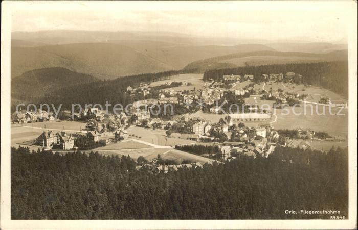 Oberhof Thueringen Panorama Fliegeraufnahme