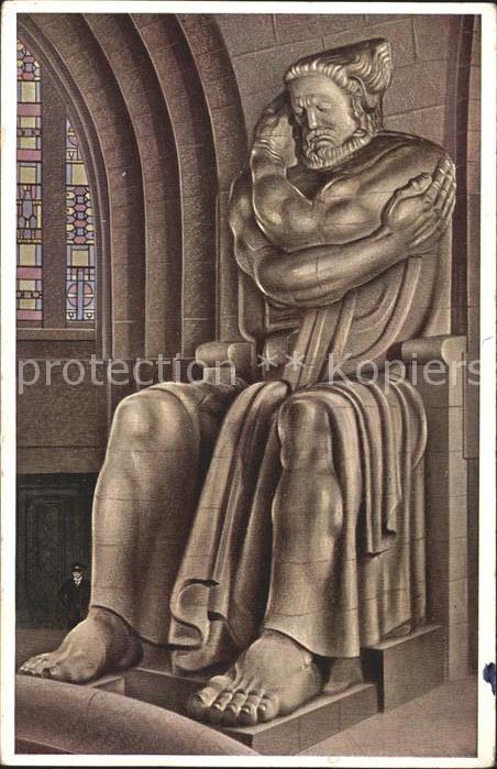 LEIPZIG Sachsen Voelkerschlachtdenkmal Die Tapferkeit im Ruhmesmale