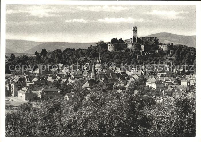 Koenigstein Taunus Ortsansicht mit Burgruine