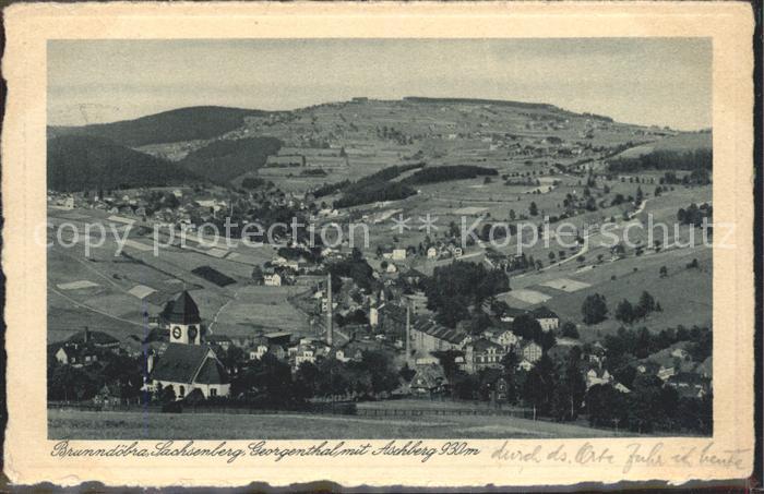 Brunndoebra Sachsenberg Georgenthal mit Aschberg