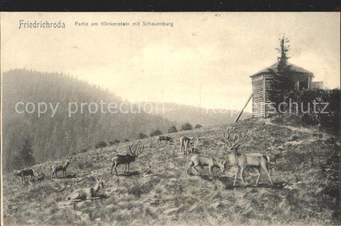 Friedrichroda Partie am Klinkenstein mit Schauenburg