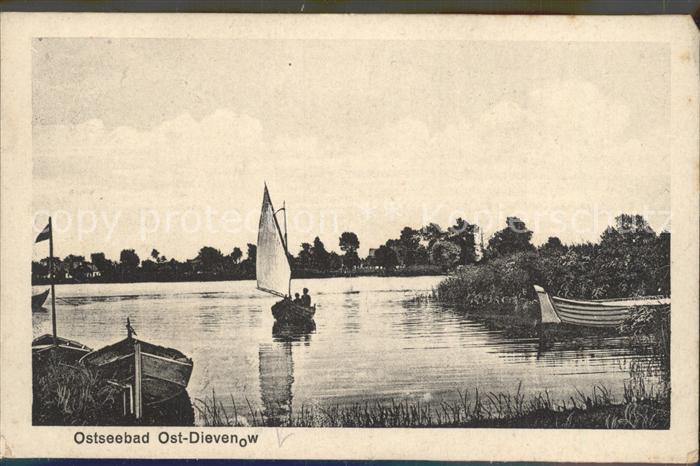 Dievenow Pommern Ostseebad Segelpartie