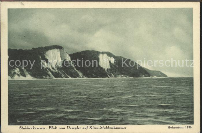 Stubbenkammer Ruegen Blick auf Klein Stubbenkammer