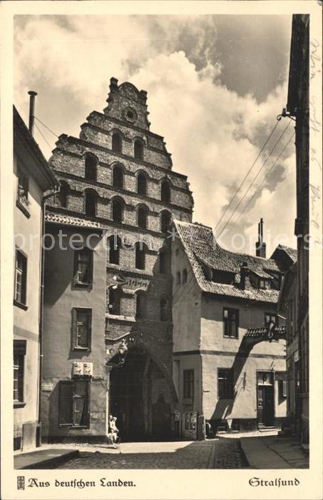 Stralsund Mecklenburg Vorpommern Semlower Tor Giebel Serie Aus deutschen Landen