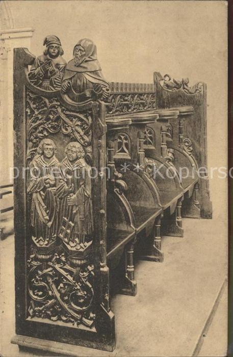 Naumburg Saale Chorstuehle im Dom