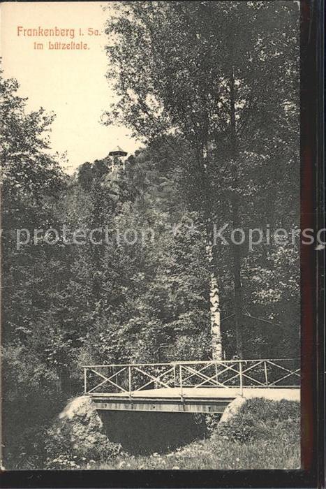 Frankenberg Sachsen Partie im Luetzeltale Bruecke