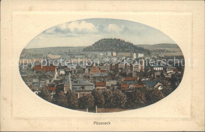 Poessneck Blick ueber die Stadt