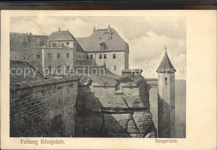 Koenigstein Saechsische Schweiz Festung Hungerturm