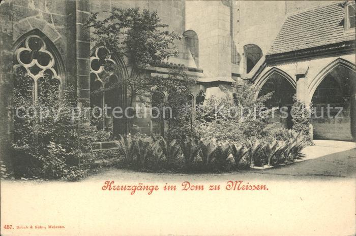 Meissen Elbe Sachsen Kreuzgaenge im Dom