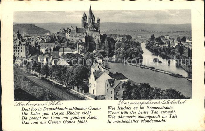 Limburg Lahn Ansicht mit Limburger Dom Lahnlied