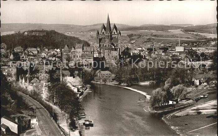 Limburg Lahn Panorama Blick von der Autobahn Dom