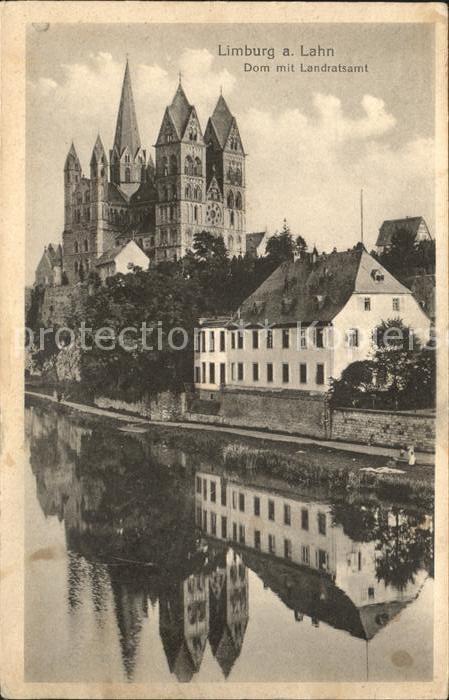 Limburg Lahn Dom mit Landratsamt