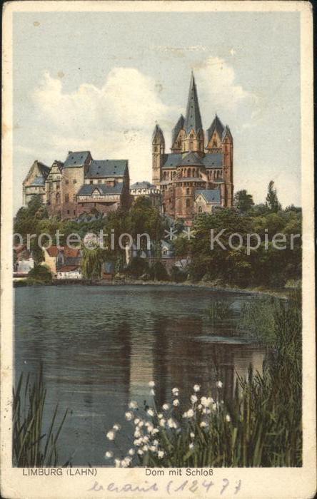 Limburg Lahn Dom mit Schloss