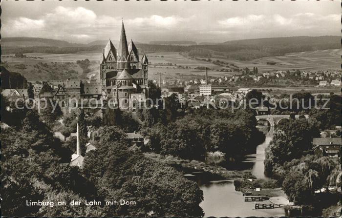 Limburg Lahn Stadtbild mit Dom und Schloss