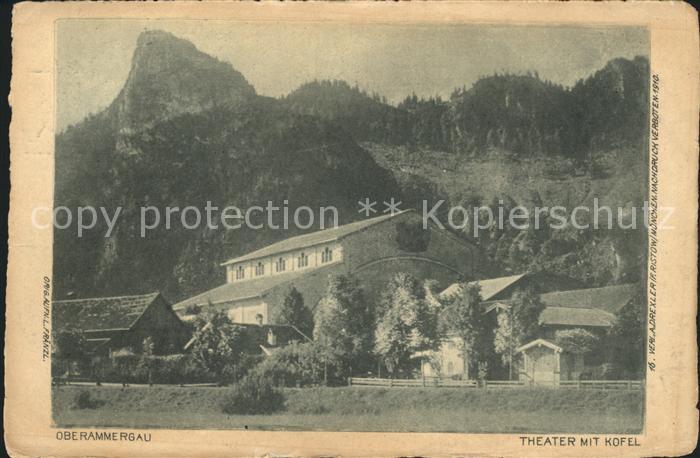 OBERAMMERGAU Bayern Theater mit Kofel