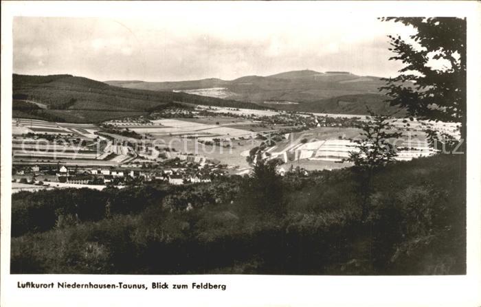 Niedernhausen Taunus Panorama Blick zum Feldberg Luftkurort