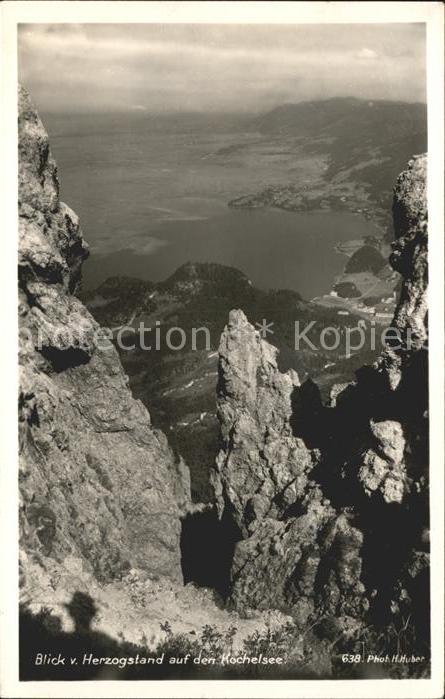 Herzogstand Blick auf den See Serie Deutsche Heimatbilder