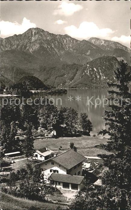 Kochel See Kochelsee mit Herzogstand Bayerische Alpen