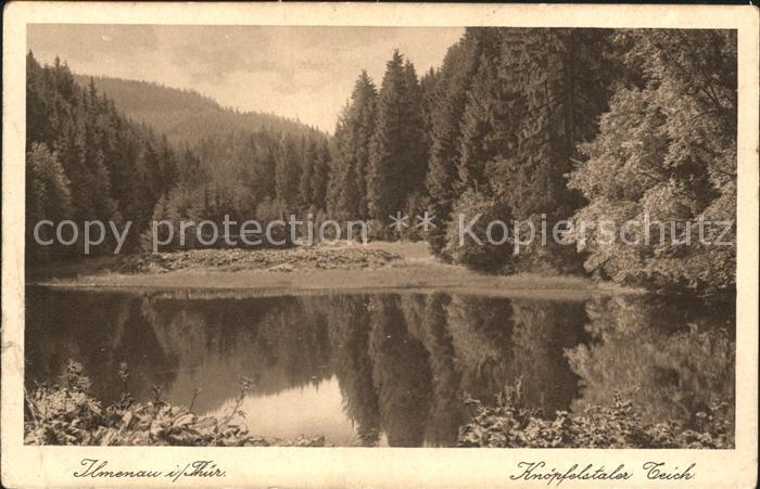 Ilmenau Thueringen Knoepfelstaler Teich Schortetal