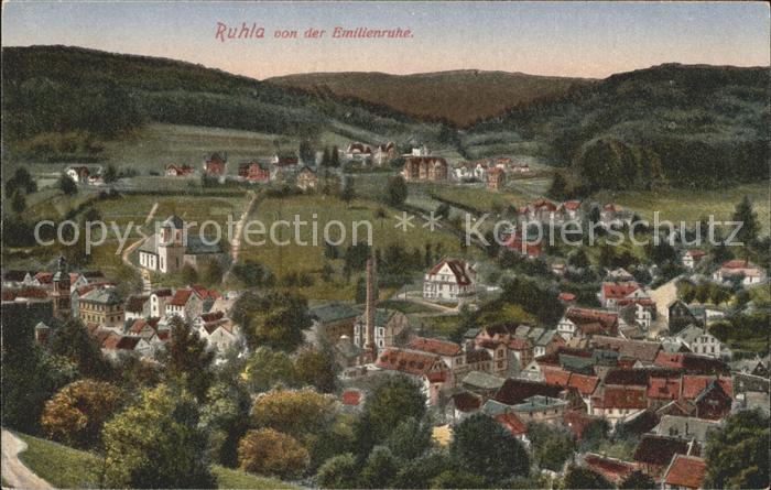 Ruhla Blick von der Emilienruhe