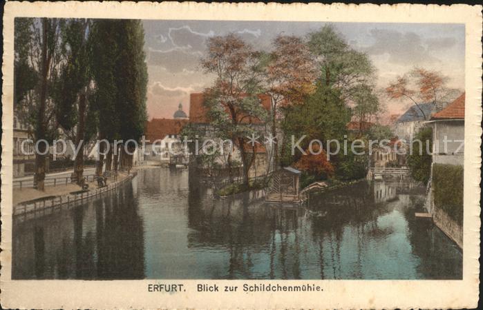 ERFURT  CITY Blick zur Schildchenmuehle