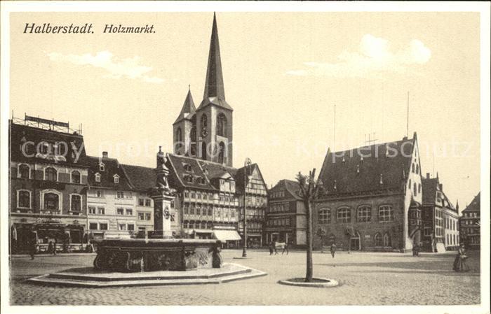 Halberstadt Holzmarkt Brunnen Kirche