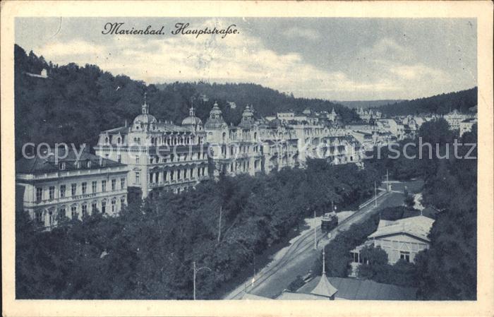 Marienbad Tschechien Boehmen Hauptstrasse