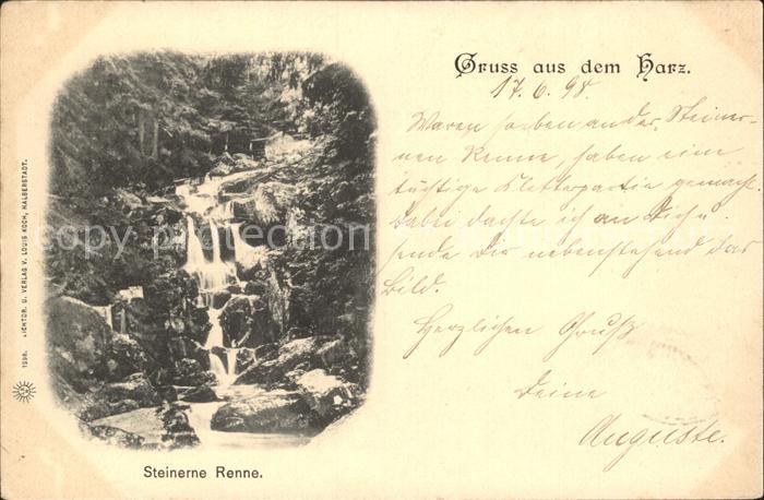 Wernigerode Harz Steinerne Renne Deutsche Reichspost