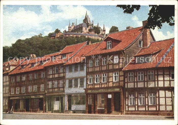 Wernigerode Harz Schoene Ecke Alte Haeuser Schloss
