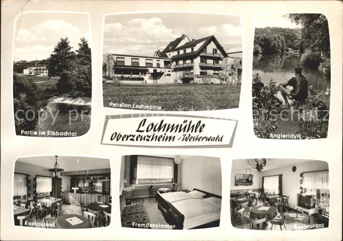 Oberzeuzheim Elbbachtal Pension Lochmuehle Restaurant Angleridyll