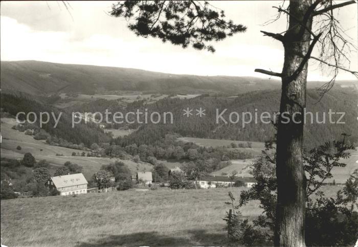 Meura Blick nach Rohrbach Sommerfrische Thueringer Wald