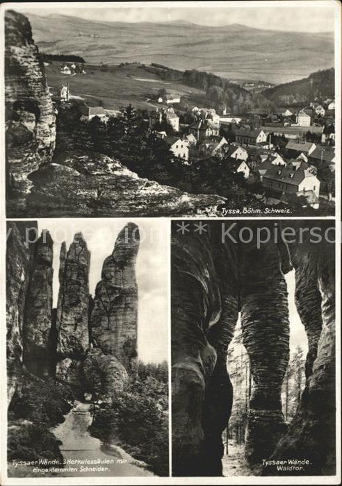 Tyssa Panorama Tyssaer Waende Felsformationen