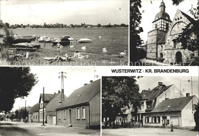 Wusterwitz Brandenburg Badestelle See Kirche Warschauer Strasse Hauptstrasse