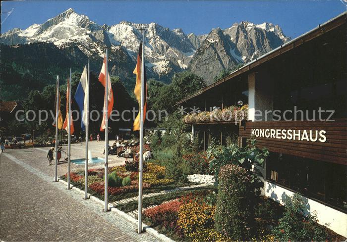 GARMISCH-PARTENKIRCHEN Bayern Richard Strauss Platz Kongresshaus Kurpark Zugspit