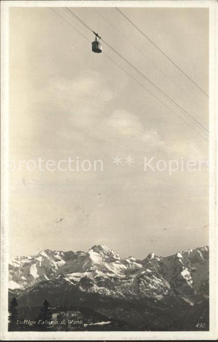 GARMISCH-PARTENKIRCHEN Bayern Luftige Fahrt auf den Wank Bergbahn Alpenpanorama
