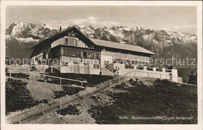 GARMISCH-PARTENKIRCHEN Bayern Wankhaus gegen Karwendel
