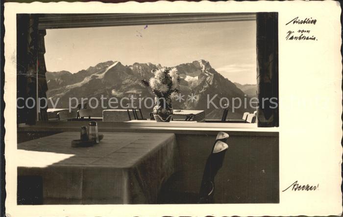GARMISCH-PARTENKIRCHEN Bayern Ausblick vom Wankhaus Alpenpanorama