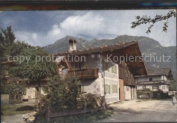 GARMISCH-PARTENKIRCHEN Bayern Blick auf den Kramerberg