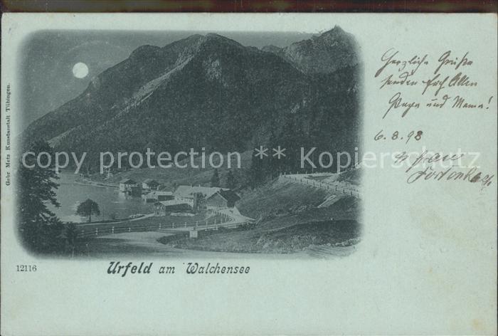 Urfeld Walchensee im Mondschein