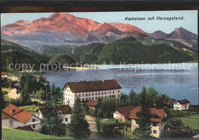 Kochel See Kochelsee mit Herzogstand