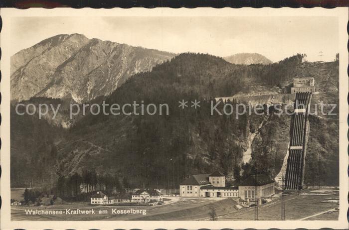 Walchensee Kraftwerk am Kesselberg