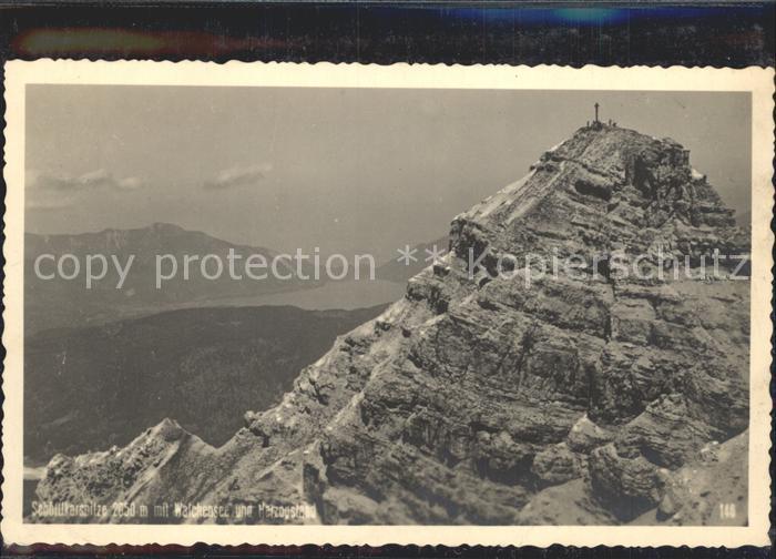 Walchensee mit Schoellkarspitze und Herzogstand