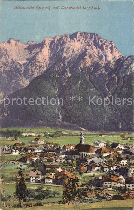 Mittenwald Karwendel Tirol Ortsansicht