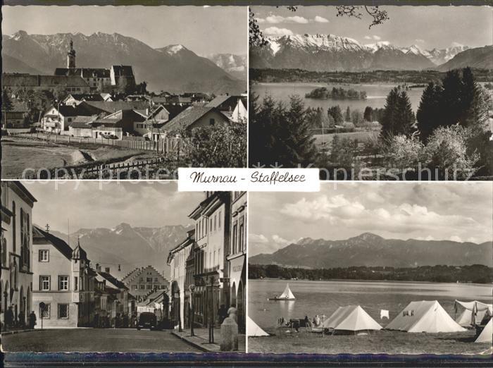 Murnau Staffelsee am Staffelsee Strassenpartie Zeltplatz