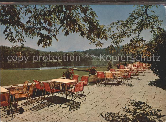 Hirschberg Weilheim Oberbayern Hotel Forsthaus am Haarsee Terrasse