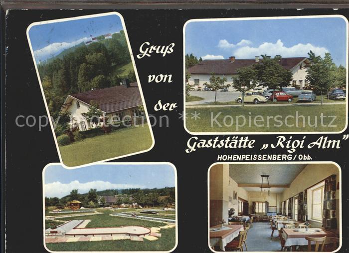 Hohenpeissenberg Gaststaette Rigi Alm Speisesaal Minigolf