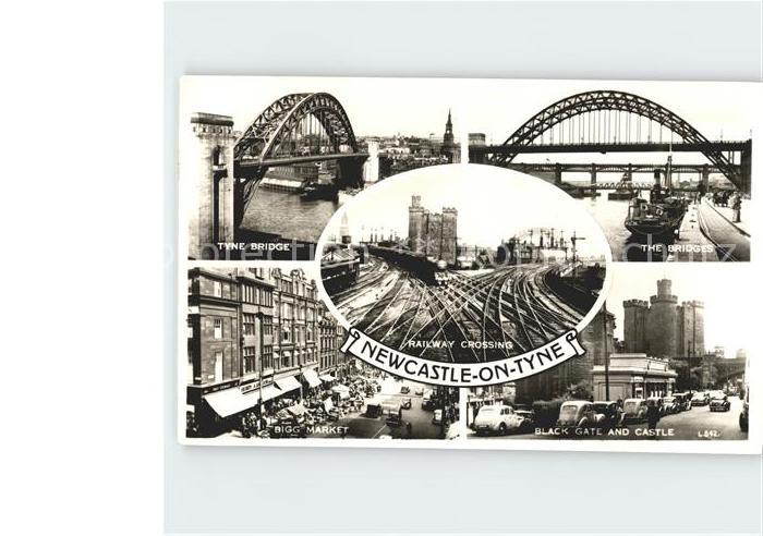Newcastle On Tyne Tyne Bridge The Bridges Bigg Market Bla